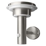 Ledvance LED Wandleuchte Endura Stil doppelt Circle Steel 6W 400lm - 830  | Solar - Bewegungs- und Lichtsensor 