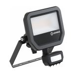 Ledvance Led-Scheinwerfer Aluminium Schwarz 17W 2400lm 100D - 840  | IP65 - Bewegungs- Und Lichtsensor - Symmetrisch