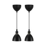 Nordlux Ray 2-Kit Pendelleuchte Metall Schwarz | Geeignet für 2x E14