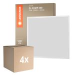 Mehrfachpackung 4x Ledvance LED Panel Compact Aluminium Weiß 33W 3630lm - 840  | 60x60cm - UGR < 19