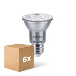 Mehrfachpackung 6x Philips Master Value LED Glühbirne Reflektor E27 PAR20 6W 500lm 25D - 927  | Höchste Farbwiedergabe - Dimmbar - Ersatz Für 50W