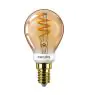 Philips Classic LED Lustre E14 Kugel Fadenlampe Gold 3.5W 136lm - 820 Extra Warmweiß | Dimmbar - Ersatz für 15W