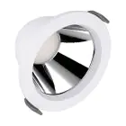 Ledvance LED Deckenstrahler Comfort Aluminium Weiß 13W 1430lm 55D - 930-940 CCT | 116mm - Ausschnitt 100mm - IP44 - Höchste Farbwiedergabe - UGR