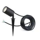 D'Lite Piquet Lumière Fuse Câble D'Alimentation Noir | IP65 - Convient pour 1x GU10 | incl. cable 2 Meter