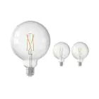 Lot 3x Calex Smart Tuya Wifi E27 Globe Filament 7.5W 1055lm - 818-830 Accordable Blanc | Dimmable - Remplacement 75W 