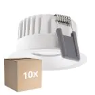 Lot 10x Ledvance LED  SPOT FIX Aluminium  8W 680lm 36D - 930 Blanc Chaud | Diamètre 68mm - IP44 - Meilleur Rendu De Couleur -  Dimmable