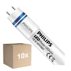 Lot 10x Philips Tube LED T8 MASTER (HF) High Output 8W 1000lm - 865 Lumière Du Jour | 60cm - Remplacement 18W